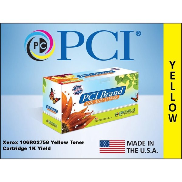 Pci Xerox 106R02758 106R2758 Yellow Toner 106R02758-PCI